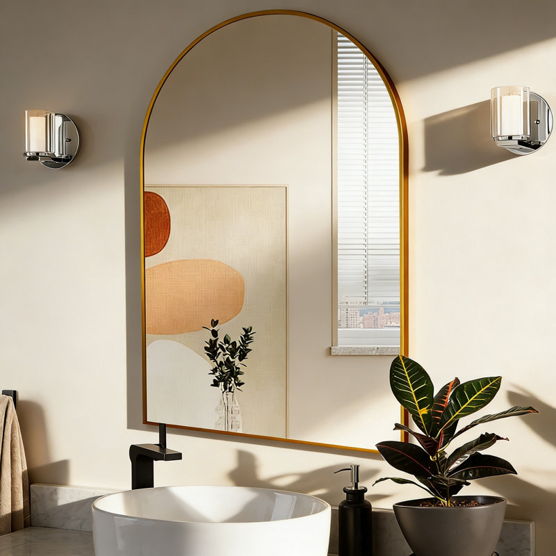 Miroir de salle de bain 20 pi x 30 po, Doré, 30 po x 20 po