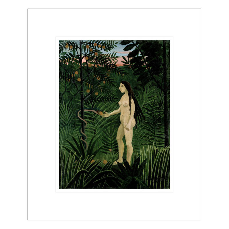 «Eve» par Henri Rousseau - Impression Giclée sur cadre, H 16,51 po x l 13,75 po