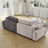 " large two-seat sofa | modern upholstered design | suede fabric | stylish addition to any living space-868652623