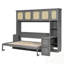 Lit escamotable avec bureau et armoires en rotin, lit mural peu encombrant pour bureau à domicile-2034179752