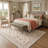 Adonis Aura Flora Boho Machine Washable Beige / Green Indoor Area Rug with Non-Slip Backing-1730822123