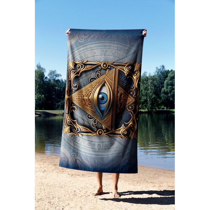 Extra Large Beach Towel, Microfilament Fabric, 27.6 x 51.2 inches | 70% Polyester / 30% Polyamide, Quick-Dry & Lightweight | Perfect for Beach, Pool, or Picnic, Soft & Absorbent for Ultimate Comfort