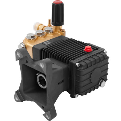 Pompe de laveuse à pression, piston horizontal en forme de triplex de 1 po, 4400 PSI, débit de 4 GPM, ensemble de pompes de laveuse à pression de remplacement, pompe de laveuse de pièces, compatible avec les modèles 40224, 40225, 40226 de Simpson Morflex