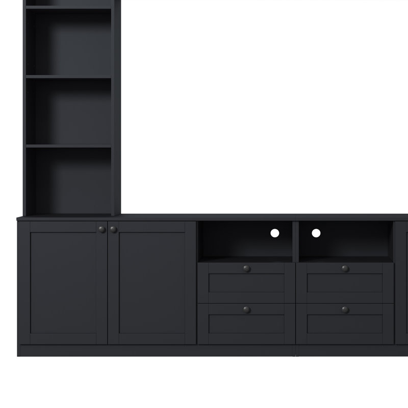 Meuble audio-vidéo Farmhouse Elegant, Noir
