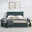 comfortable cushioned bed frame-994652056