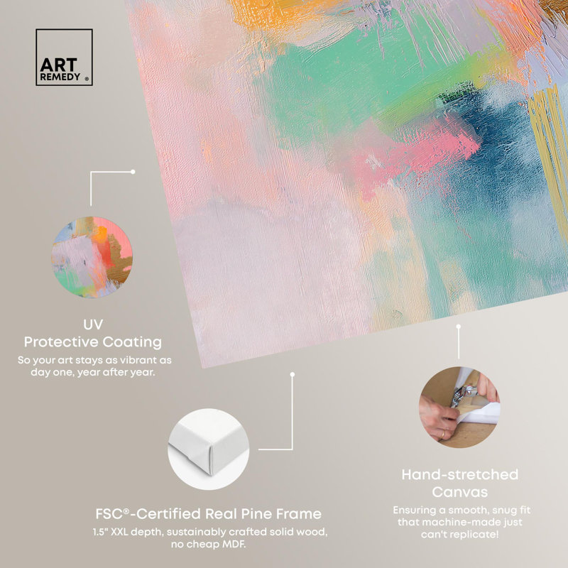 Fusion of Shades III Canvas Spring Abstracts by , H 12 po x l 12 po, Toile tendue