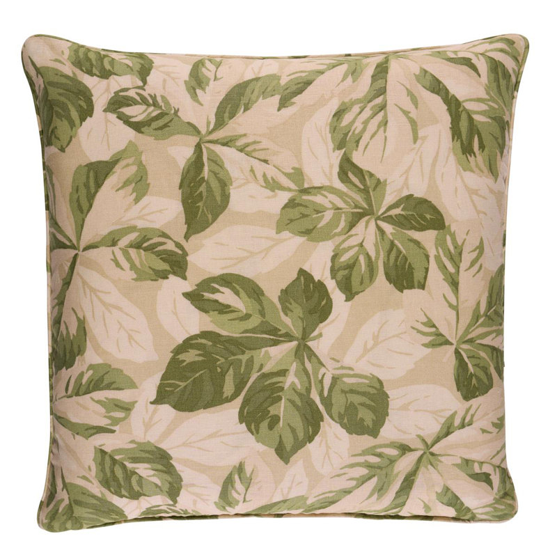Koi Fish Linen Square Pillow Cover & Insert