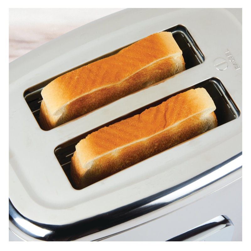 Stainless Steel Digital 2-Slice Toaster with Wide Slots