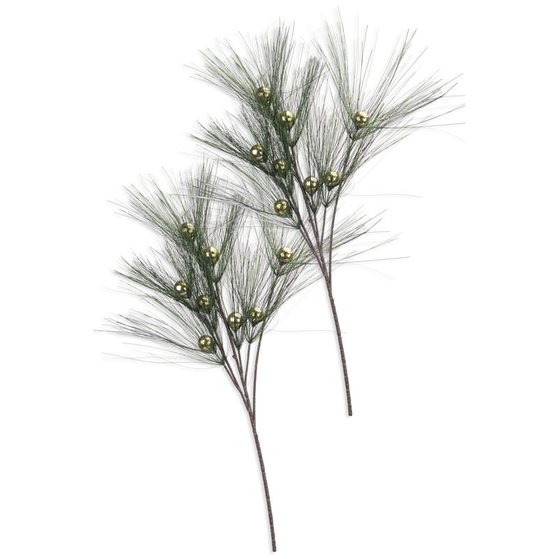 Pine Spray Pick, Gold