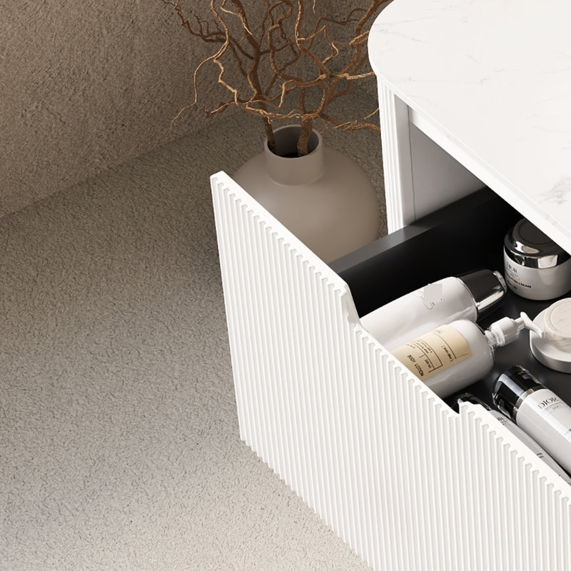 Wall Mounted Single Double With Stone Top