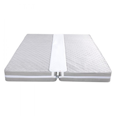 Pont de lit 2-en-1 avec drap-joint - connecteur de lit - séparateur de fossé - bourre de matelas - Convertisseur de lit - bourre de matelas