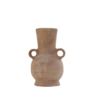 Terracotta Vase Dia 8.25" X 15"H