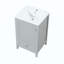 Meuble-lavabo avec lavabo, armoire de salle de bain avec porte à fermeture douce, support de rangement et tiroir-215908126