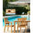 6-Person All Weather Outdoor Table and Chairs Outside Patio Dining Sets With Umbrella Hole& Aluminum Frame HIPS Modern Upgrade Heavy-Duty High-Comfort Patio Dining Table and Chairs for Backyard/Porch/Deck/Garden/Poolside, 1-Tables 6-Chairs-124652784
