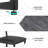 3 Piece Table Set with Three Tier Storage Shelf-37145167