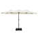Nyasia 15 ft x 9 ft Rectangular Market Umbrella with Base