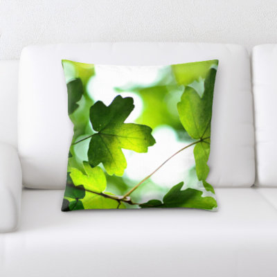 Coussin décoratif à feuilles