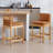  Alresford Wood 26 Inch Counter Height Bar Stools Farmhouse Barstoos Modern Upholstered Stools With Wood Legs Bar Charis For Kitchen Island/Pub, Set Of 2-106804057