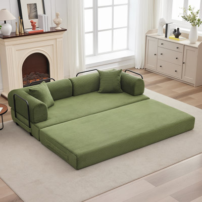 78.7 " Corduroy Sofa Bed