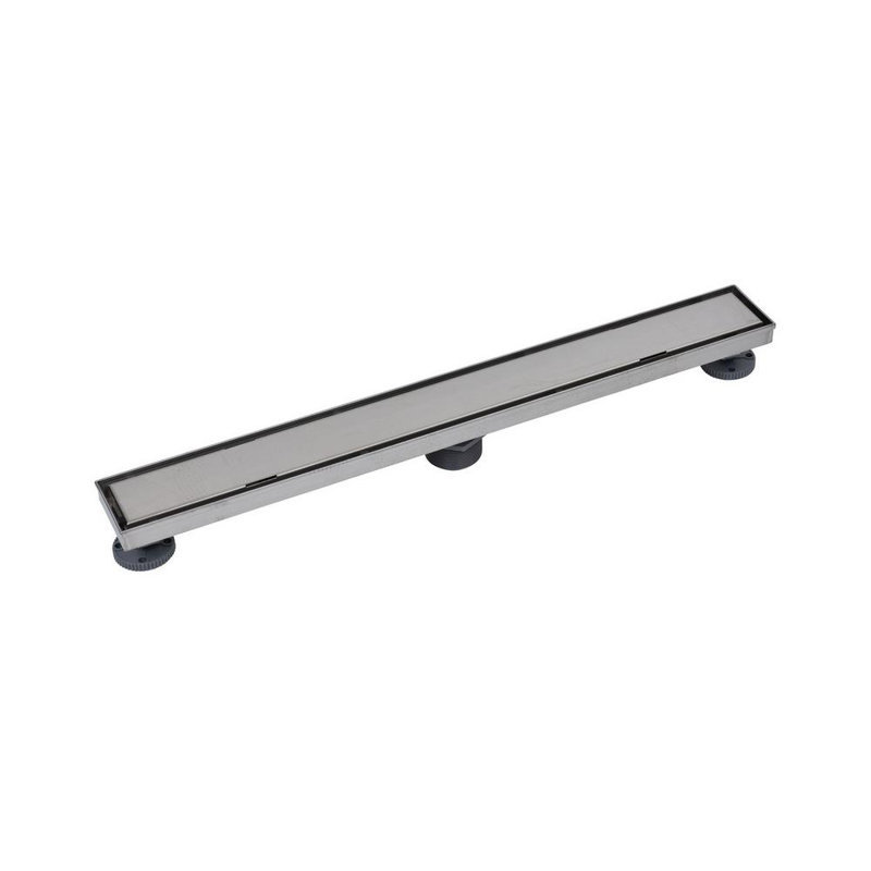 Grille de carrelage linéaire en acier inoxydable pour drain de douche, 28"