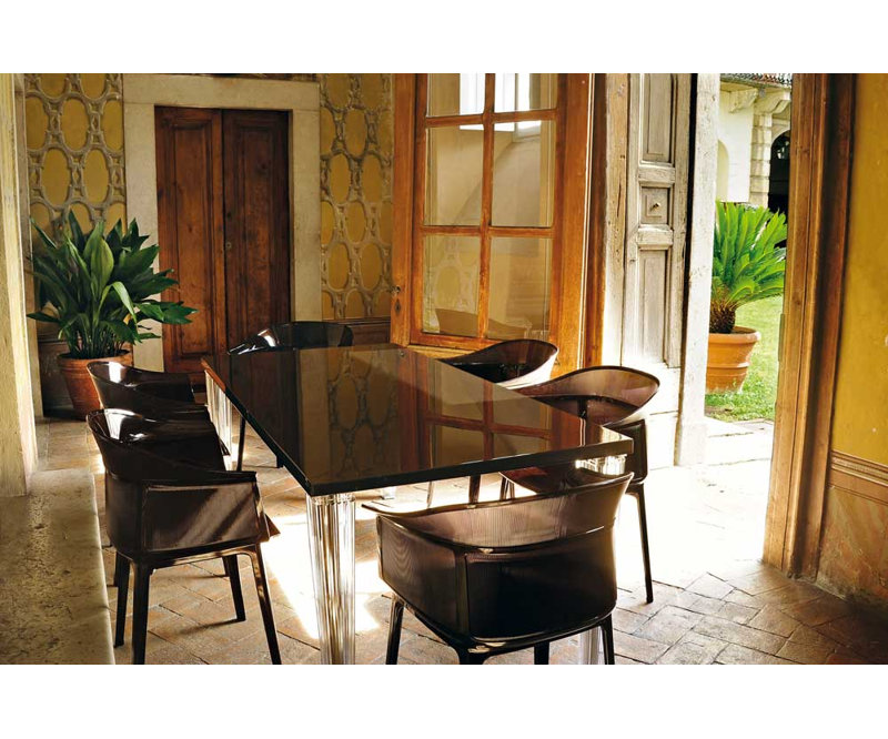 Top Top Dining Table, Black, 63" x 31.5"