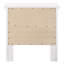 Table de chevet transitionnelle blanche élégante