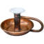 Handmade Americana Copper Candleholder With Ceramic Top