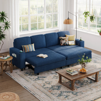 Upholstered Pull-out Sofa Bed