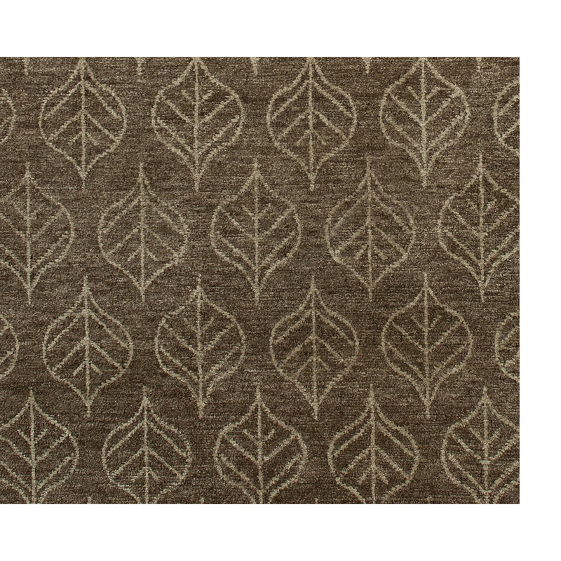 Wool Floral Area Rug, Rectangle 3' x 5'