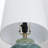 Green Ceramic Table Lamp With Drum Shade