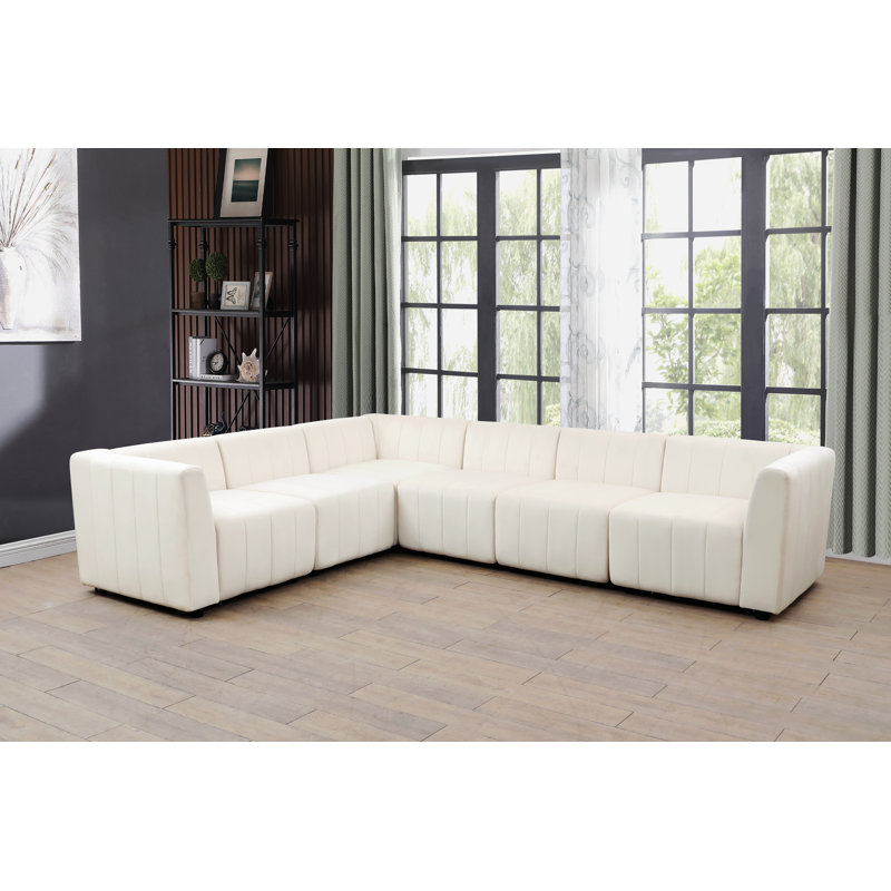Canapé modulaire de 120 po Perezville