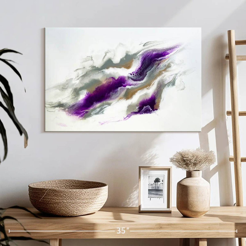 Gris Avery et ciel violet, H 16 po x l 24 po