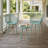 3-Piece All-Weather Outdoor Patio Bistro Set, 2 Chairs With Durable PP Seats, 1 Table With Scratch-Resistant PP Tabletop
