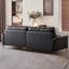 Canapé modulaire noir en similicuir-129020794