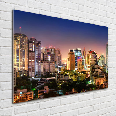 Bangkok By Night - Unframed Art Prints on Glass