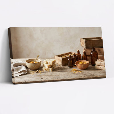 Ensemble de 1 tableau sur toile rustique