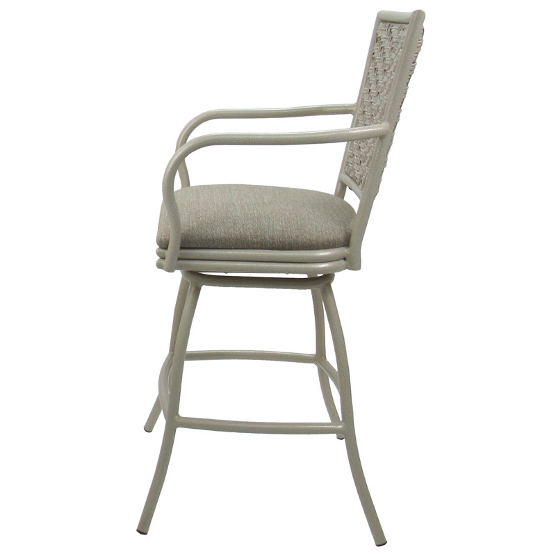 Tabouret de bar d'extérieur, Taupe noueux, 26"