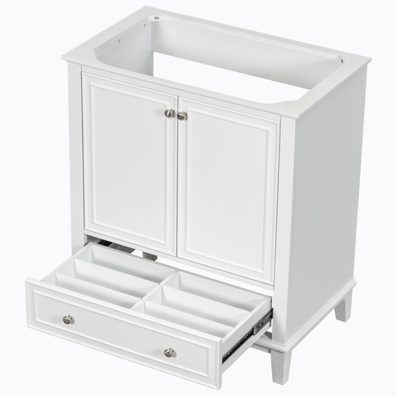 Base de meuble-lavabo simple 29,50 po seulement, Blanc