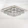 Zaina Square Large-size Glamourous Crystal LED Flush Mount