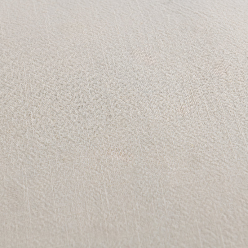 Housse de coussin en lin délavé texturé Boho Farmhouse, Blanc, crème, Carré 18 po