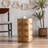 23.62"H Three-dimensional Embossed Pattern Design Retro Coffee Table