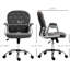 Équipement de bureau en molleton gris foncé avec boutons, hauteur réglable et roulettes pivotantes pour une chaise de bureau gris professionnel, matériau, confort accru