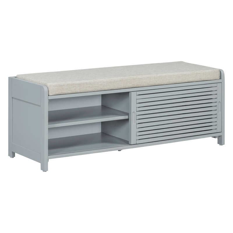 Banc de rangement Toza, Gris