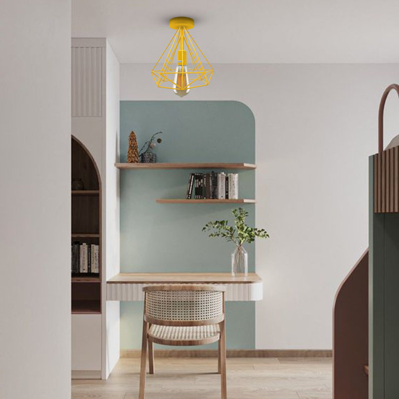 Akima Flush Mount, Yellow