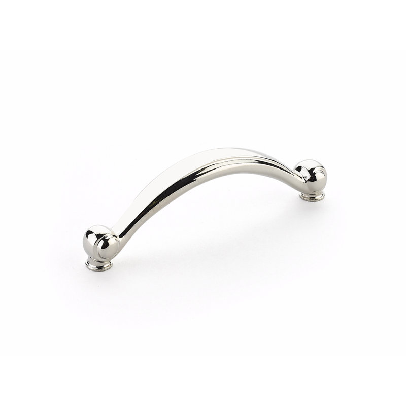 Cabriole Arch Pull, Polished Nickel