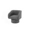 Fauteuil d'appoint pivotant classique, fauteuil confortable-10136891