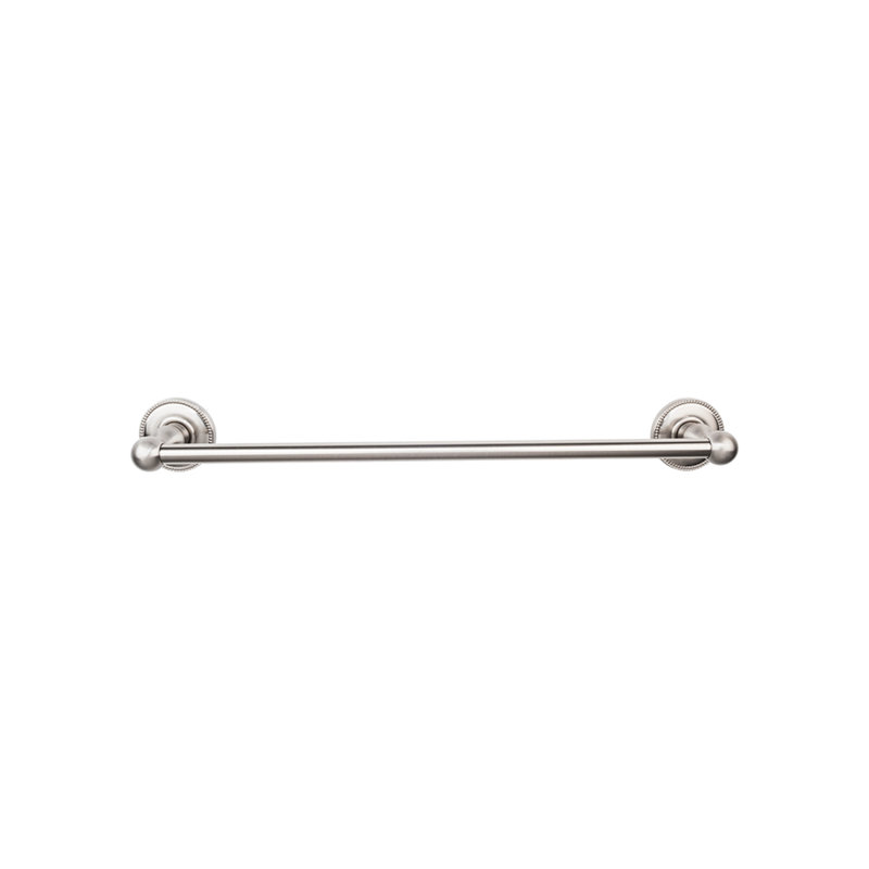 Edwardian Bath Single 32 1/2" Wall Mounted  Towel Bar, Brushed Satin Nickel