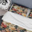 Pivoines éclectiques beiges et roses - Ensemble de housse de couette floral - Microfibre de polyester-1313649076