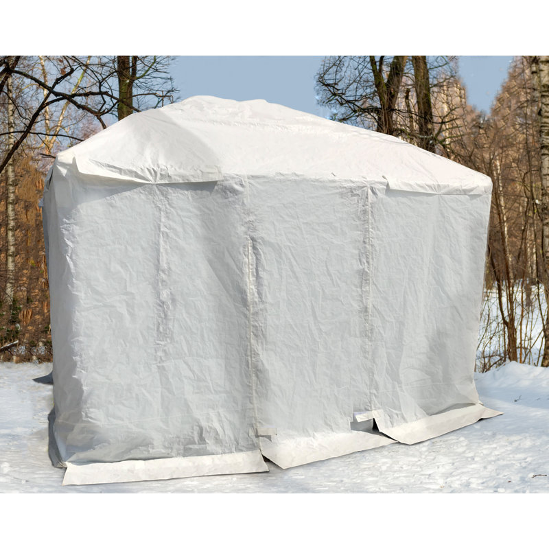 Pavillon de jardin permanent en métal L 12 pi. D Pavillon de jardin en métal, 10 pi x 12 po