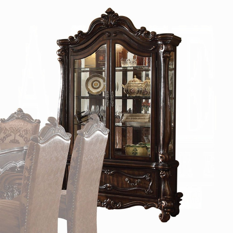 Vitrine en chêne cerise Paille, Chêne cerise